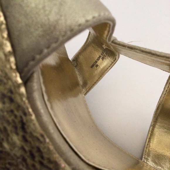 CALVIN KLEIN GOLD CAGED WEDGES SI… - Picture 12 of 13